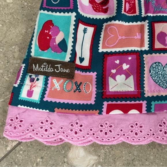 💕NWT Matilda Jane Heart Set 💕 Girls Size 12 Adorable Heart Tunic and Leggings - Picture 4 of 11